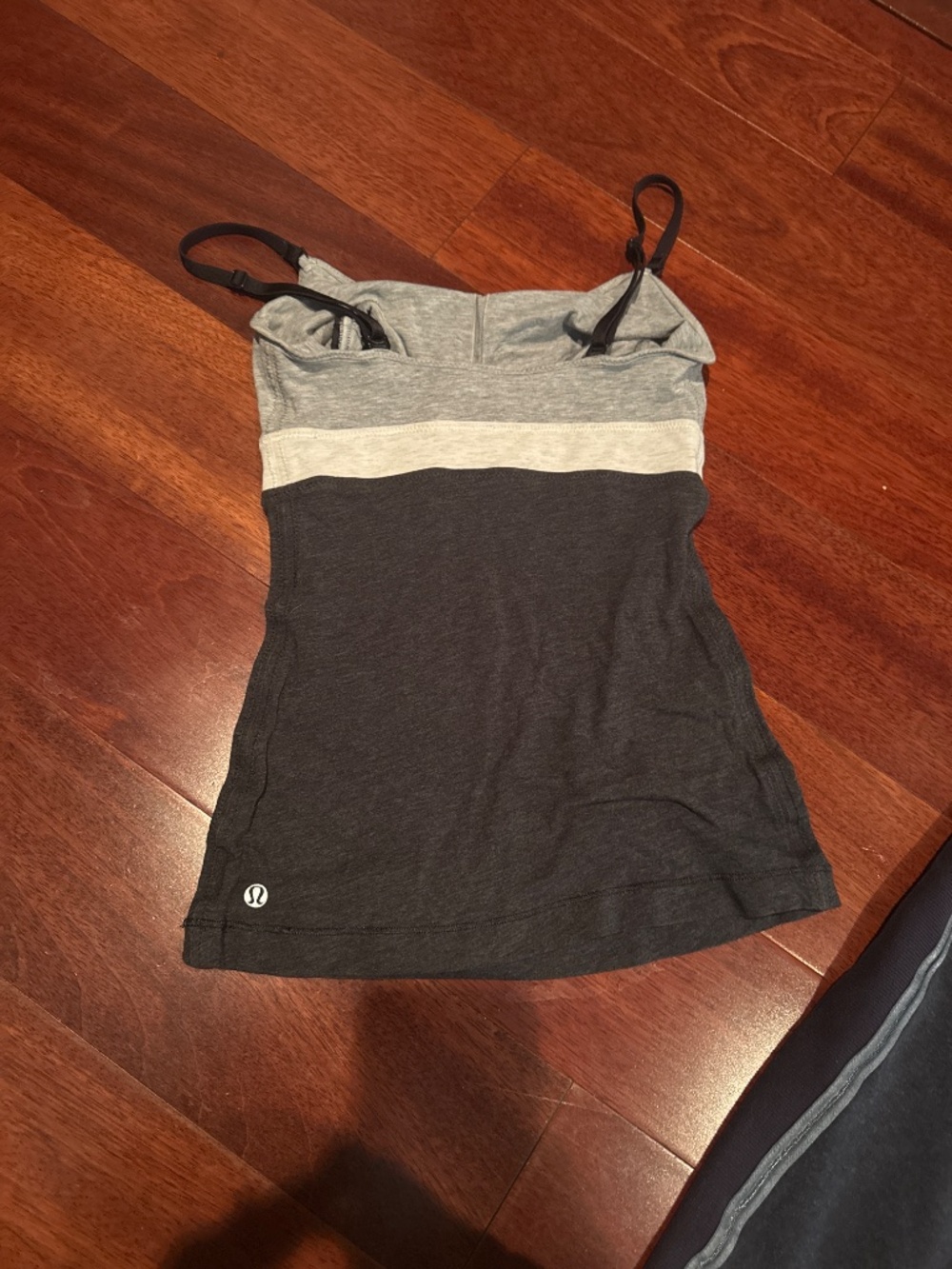 lululemon athletica Black and Gray Tank Top and Cropped Leggings Set - Picture 3 of 7